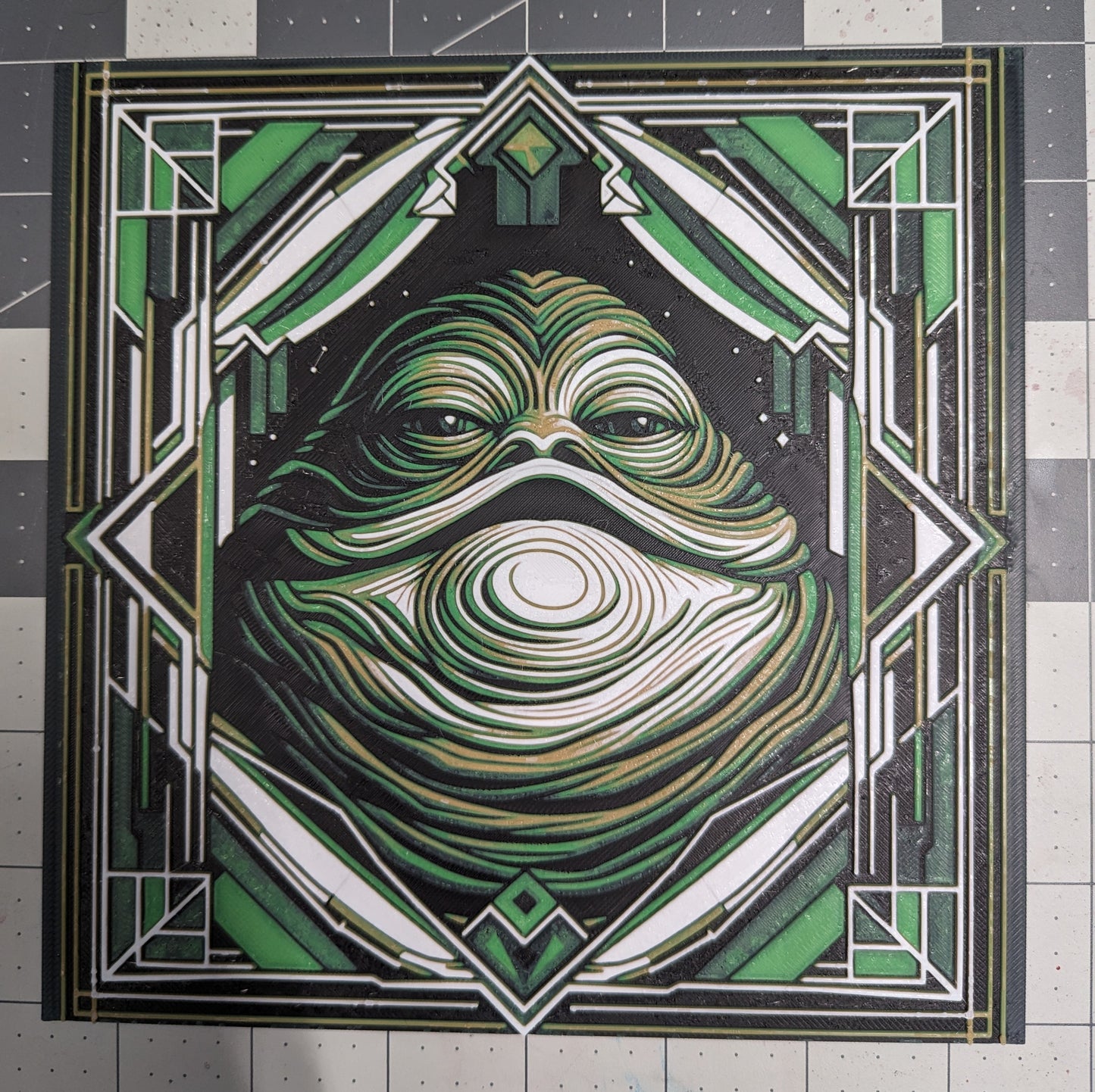 Art Deco Style Jabba The Hutt